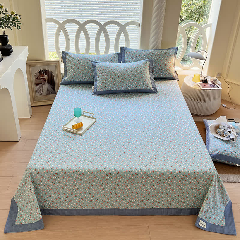 Floral Cotton Coverlet | Eco-Friendly | Multiple Sizes