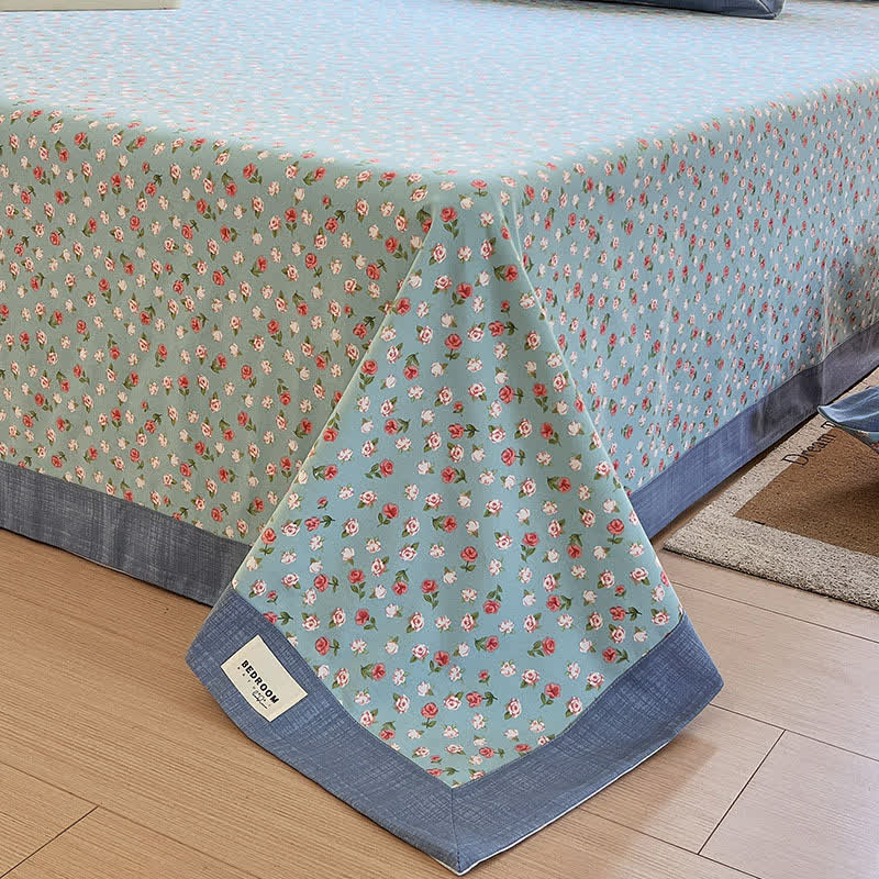 Floral Cotton Coverlet | Eco-Friendly | Multiple Sizes