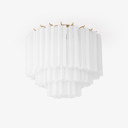 Glacia Ceiling Lamp | Murano Glass | White, Gold