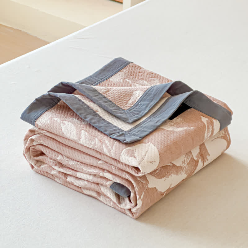 Cotton Quilt | Triple Layered Gauze | Pink Rose, Twin/Full/Queen Options
