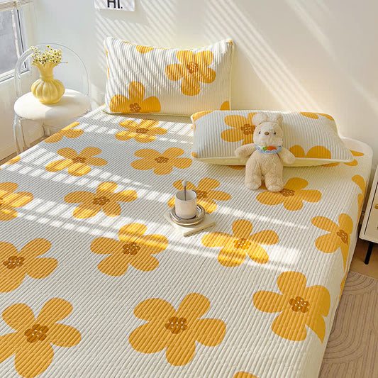Floral Cotton Coverlet | Eco-Friendly | Multiple Sizes Available