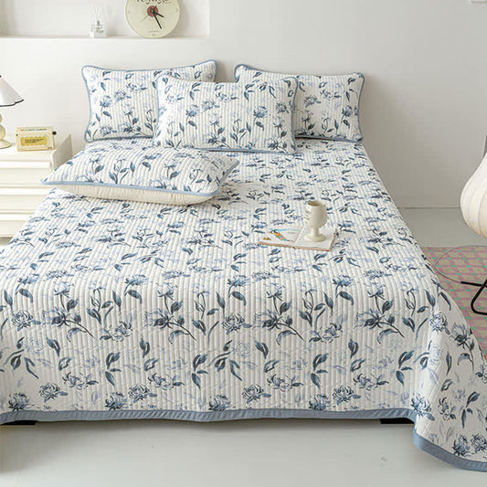 Rustic Flower Coverlet | Eco-Friendly Viscose Fiber | Full/Queen Set