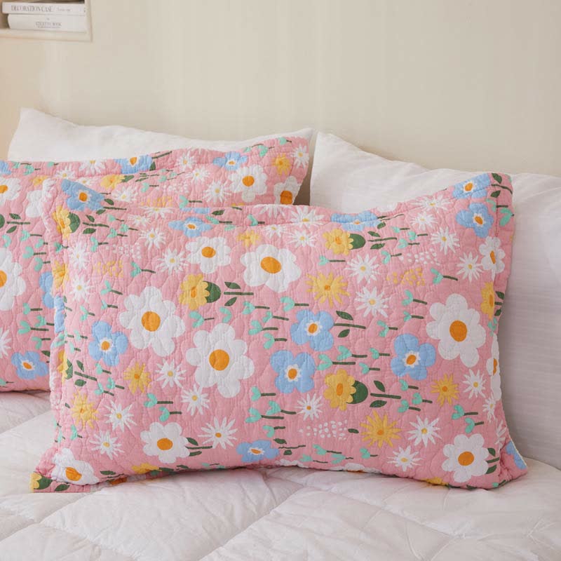 Cotton Floral Coverlet | Eco-Friendly | Twin, Full, Queen Options
