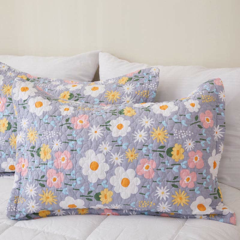 Cotton Floral Coverlet | Eco-Friendly | Twin, Full, Queen Options