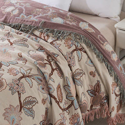 Vintage Floral Quilt | Soft Cotton Gauze | Full/Queen Size