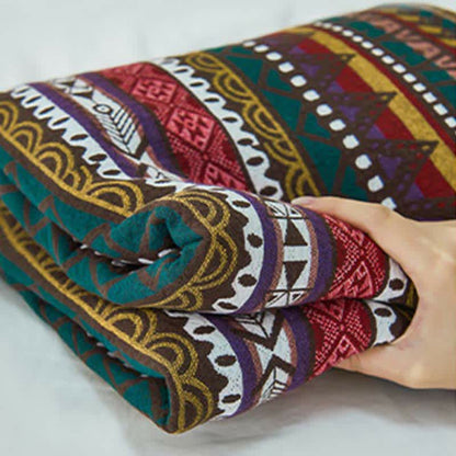Cotton Gauze Quilt | Retro Ethnic Design | Full, Queen, King Sizes