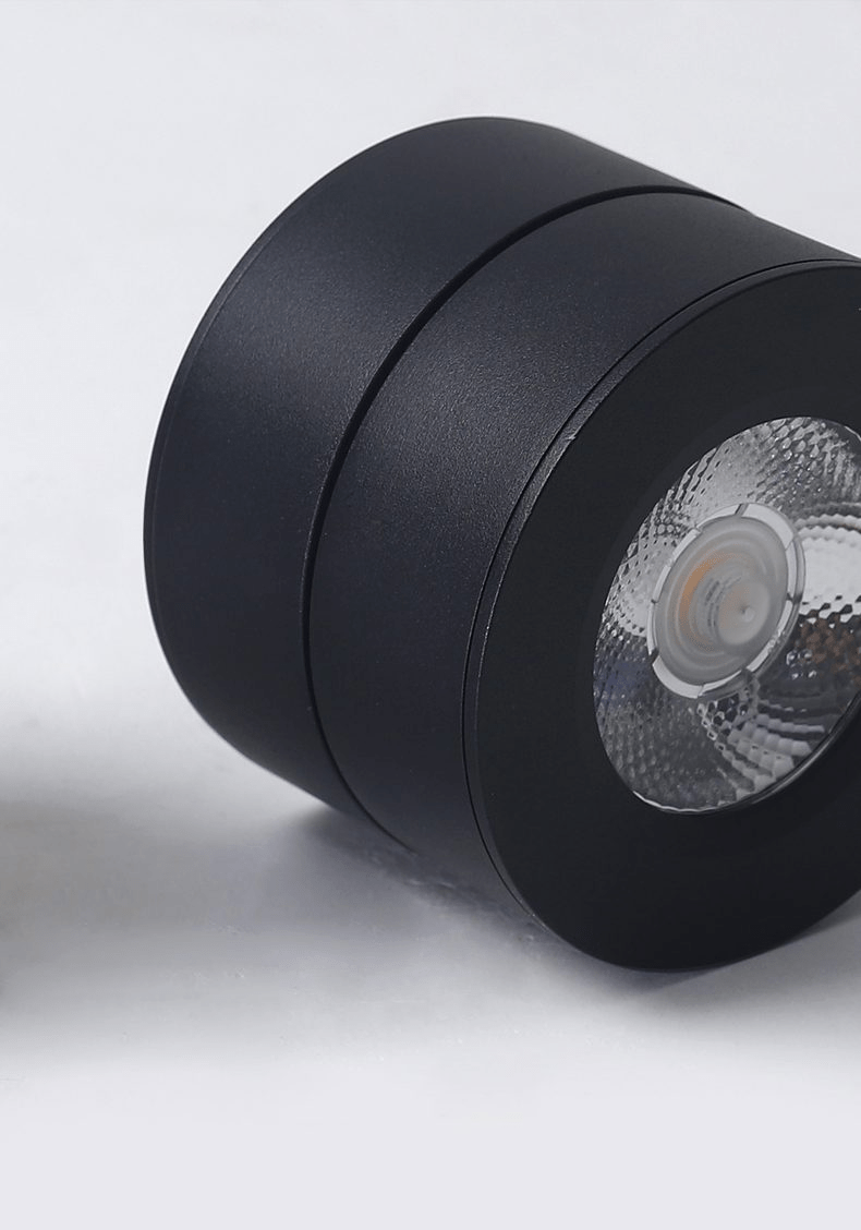 Round Rotating LED Downlight | Adjustable Metal & Acrylic | Black or White