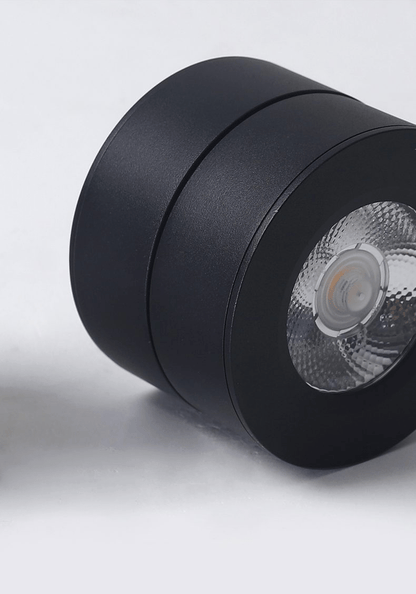 Round Rotating LED Downlight | Adjustable Metal & Acrylic | Black or White