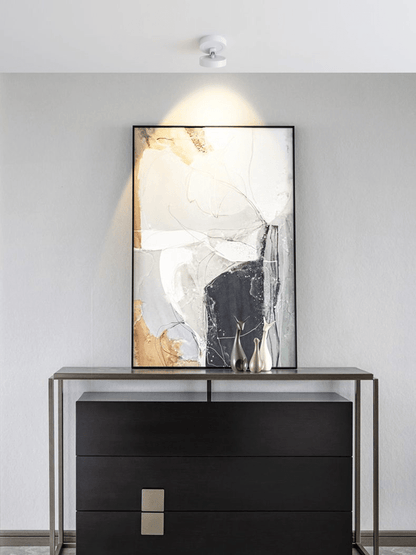 Round Rotating LED Downlight | Adjustable Metal & Acrylic | Black or White