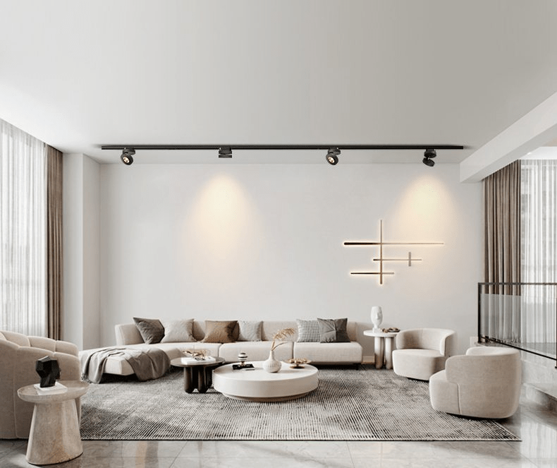 Round Rotating LED Downlight | Adjustable Metal & Acrylic | Black or White