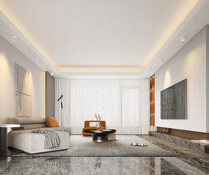 Round Rotating LED Downlight | Adjustable Metal & Acrylic | Black or White