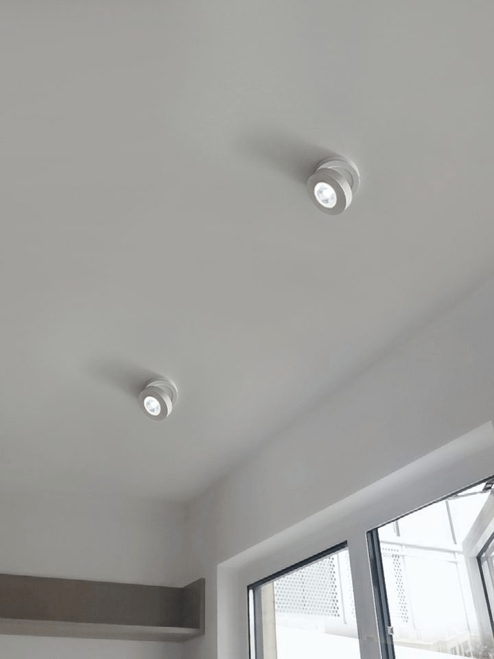 Round Rotating LED Downlight | Adjustable Metal & Acrylic | Black or White