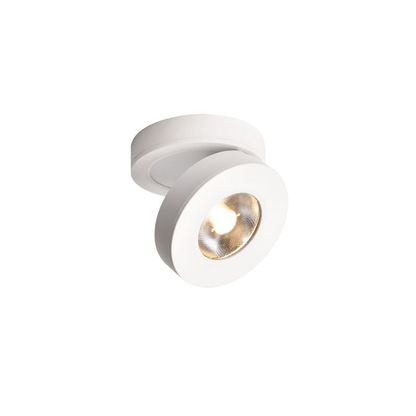 Round Rotating LED Downlight | Adjustable Metal & Acrylic | Black or White