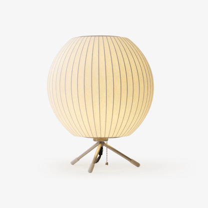Nelson Tripod Table Lamp | Chrome & White | 4 Sizes Available