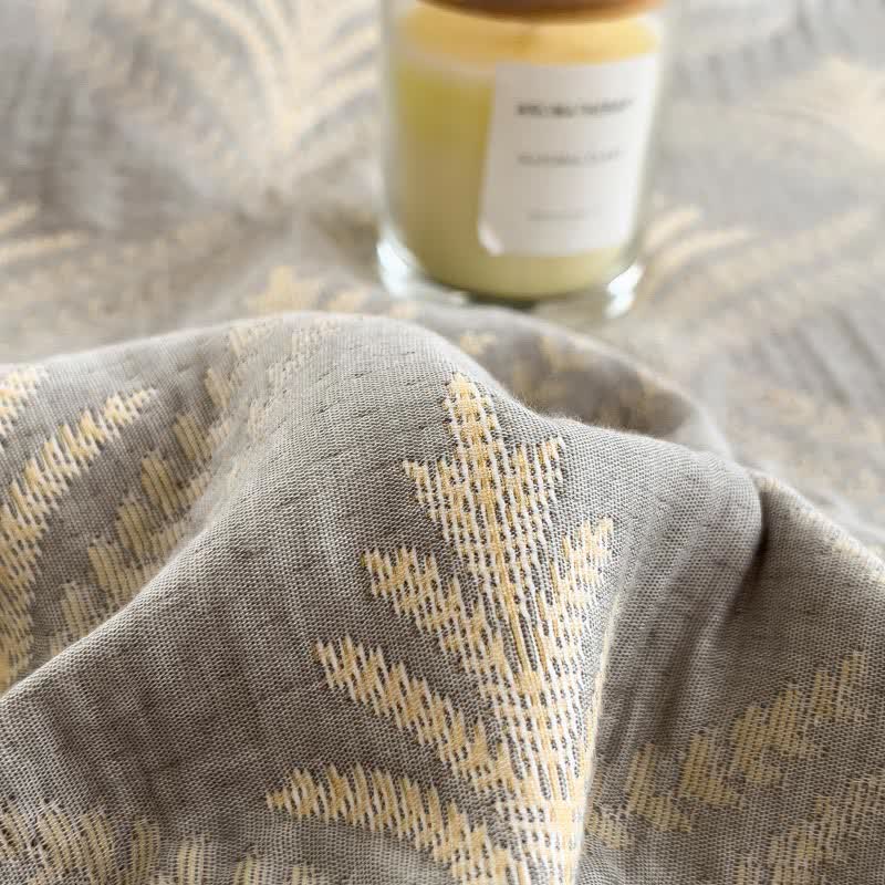 Cotton Gauze Coverlet | Eco-Friendly Printed Design | Twin, Full, Queen Sizes