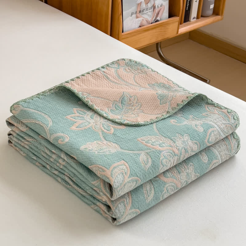Cotton Coverlet | Reversible Gauze | Twin, Full, Queen Sizes