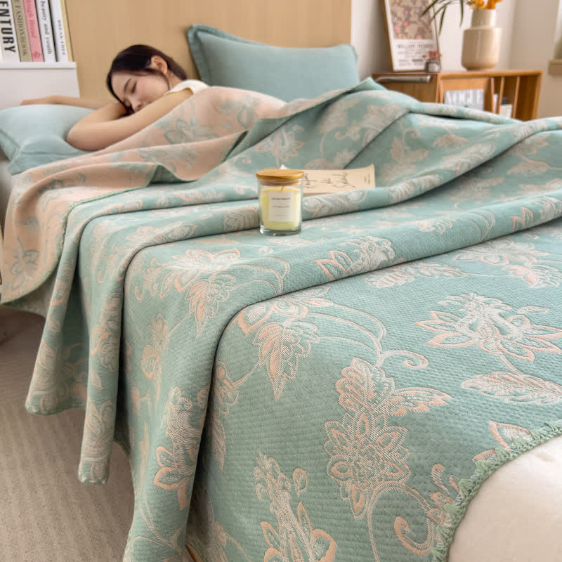 Cotton Coverlet | Reversible Gauze | Twin, Full, Queen Sizes