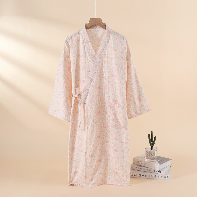 Floral Cotton Gauze Nightgown | Soft Breathable Fabric | Women's Sleepwear
