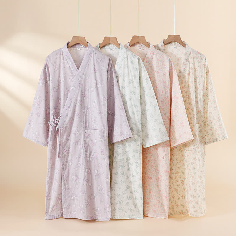 Floral Cotton Gauze Nightgown | Soft Breathable Fabric | Women's Sleepwear