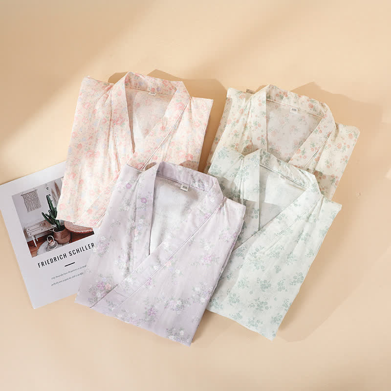 Floral Cotton Gauze Nightgown | Soft Breathable Fabric | Women's Sleepwear