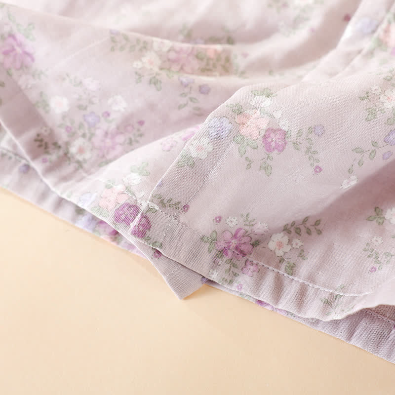 Floral Cotton Gauze Nightgown | Soft Breathable Fabric | Women's Sleepwear