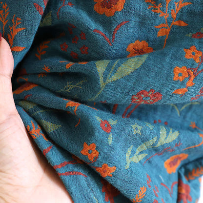 Bathrobe | Vintage Floral Jacquard Cotton | Relaxed Fit