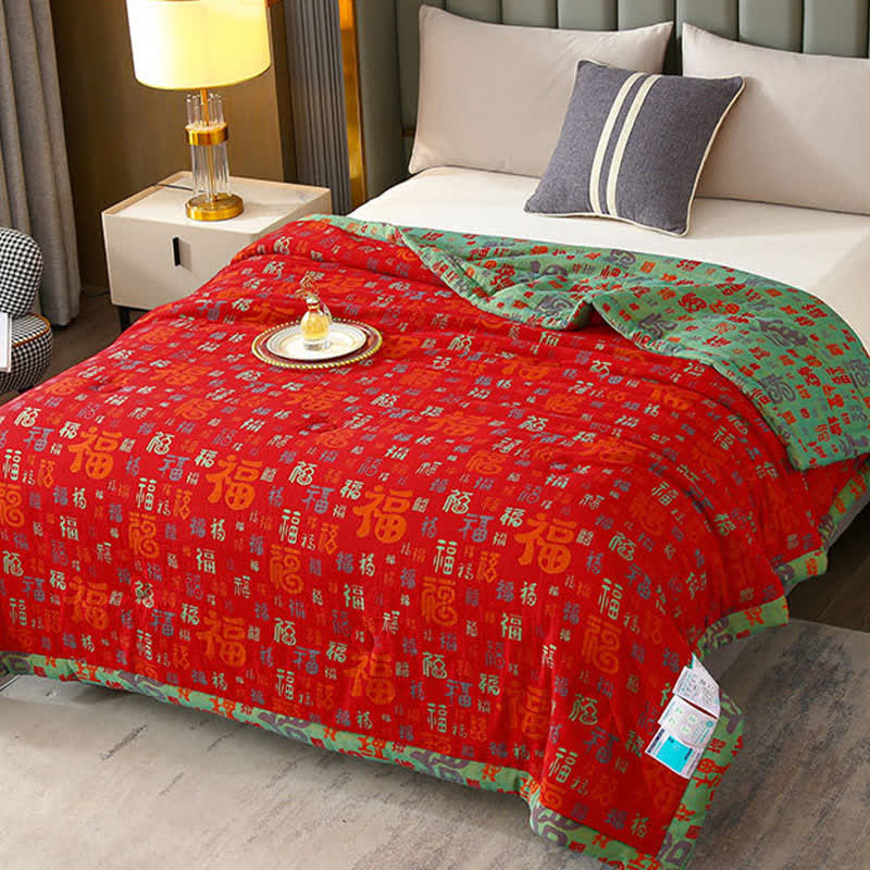 Summer Quilt | Reversible Soft Cotton | Full/Queen Size