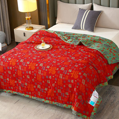 Summer Quilt | Reversible Soft Cotton | Full/Queen Size