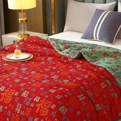 Summer Quilt | Reversible Soft Cotton | Full/Queen Size