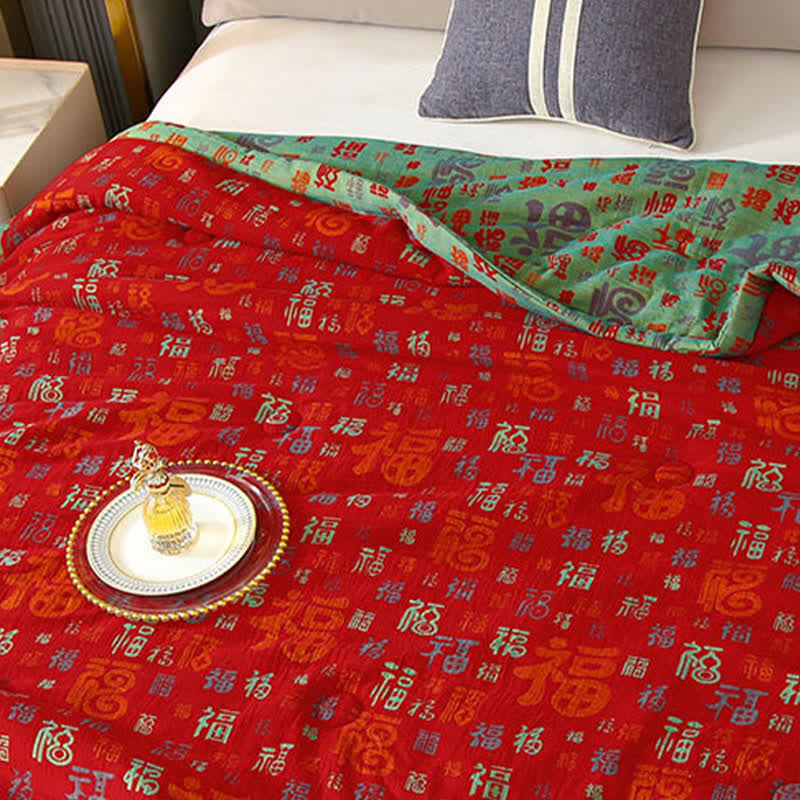 Summer Quilt | Reversible Soft Cotton | Full/Queen Size