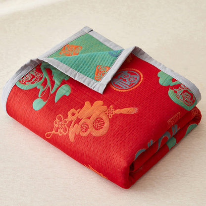 Reversible Cotton Quilt | Double-Layer Gauze | Multiple Sizes