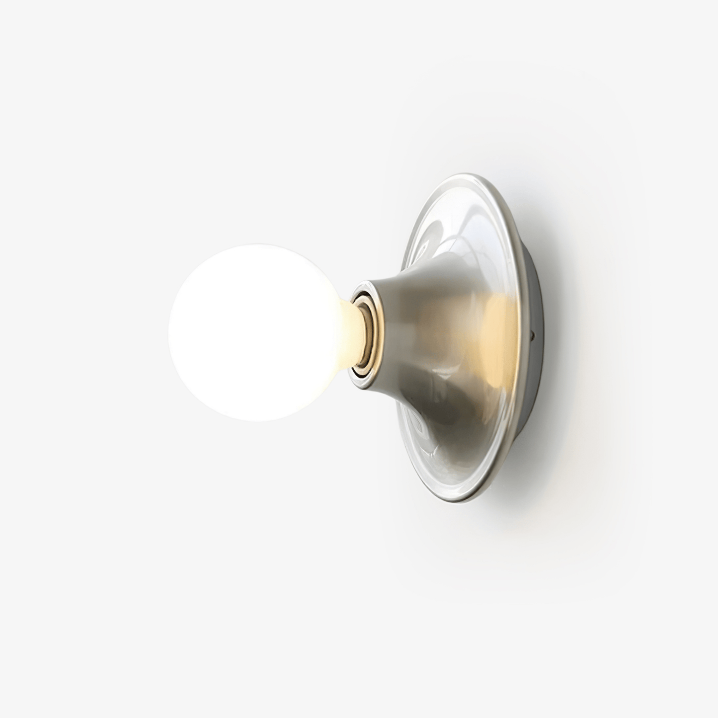 Eclipta Wall Sconce | Metal & Glass | Black, White, Gold, Yellow, Red, Nickel