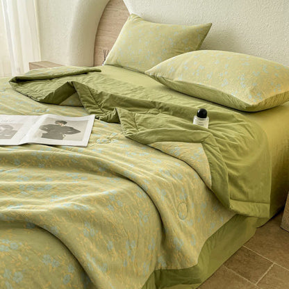 Cotton Summer Quilt | Three-Layer Jacquard Design | Full/Queen Size Options
