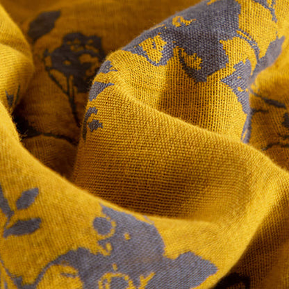 Floral Cotton Summer Quilt | Double-Layer Design | Yellow | Twin, Full, Queen, King Sizes