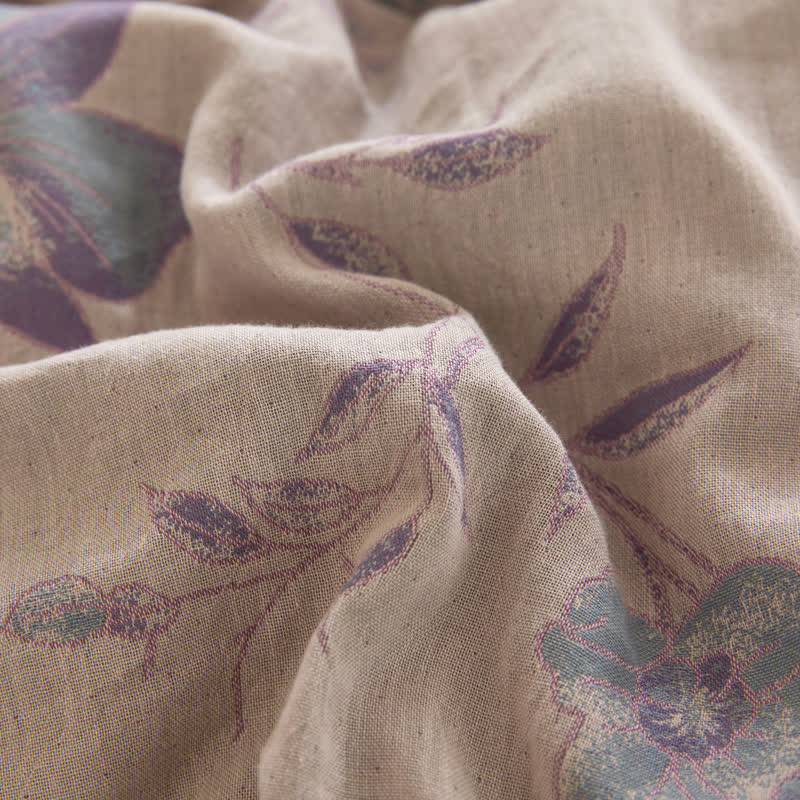 Cotton Gauze Coverlet | Soft Breathable Fabric | Twin Size