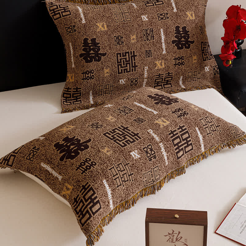Retro Four-layer Cotton Gauze Tassel Quilt