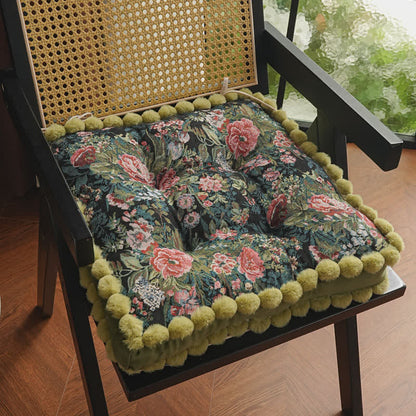 Peony Floor Cushion | High-Density Foam & Soft Fabric | 17" x 17"
