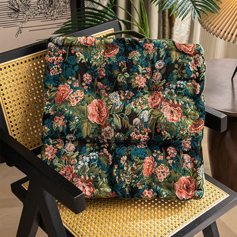 Peony Floor Cushion | High-Density Foam & Soft Fabric | 17" x 17"