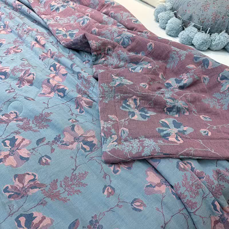 Summer Quilt | Floral Cotton | Full/Queen Size