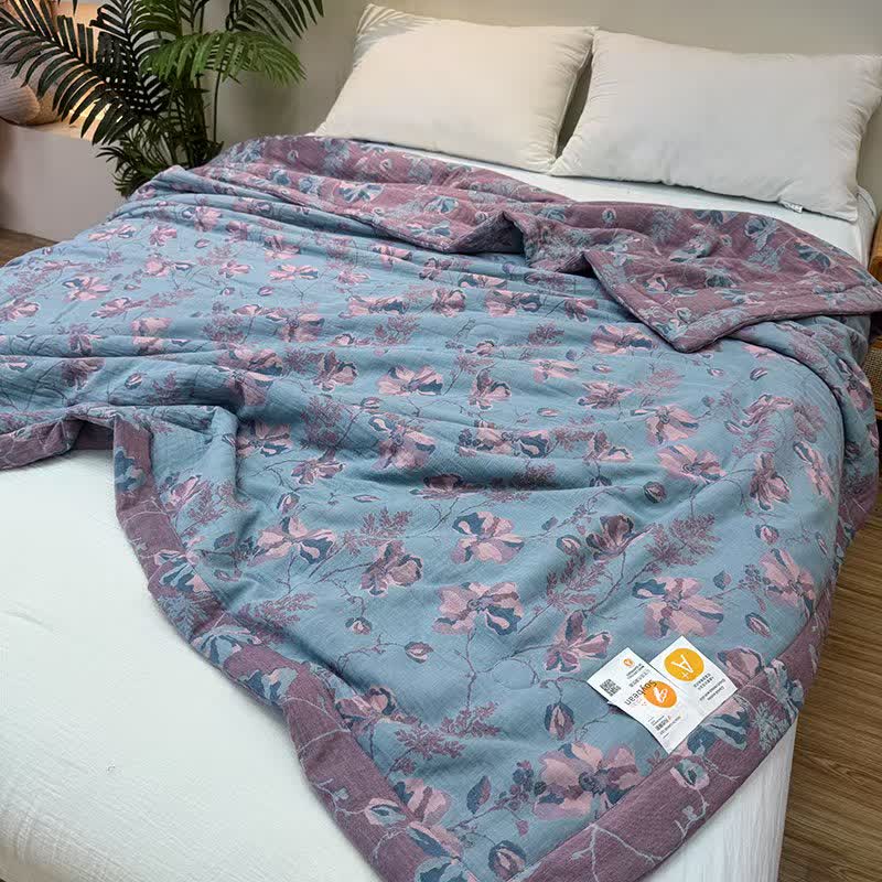 Summer Quilt | Floral Cotton | Full/Queen Size