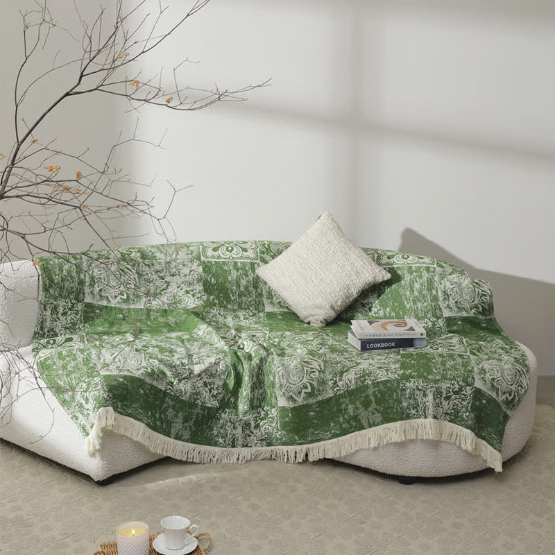 Ethnic Style Pure Cotton Gauze Soft Tassel Quilt
