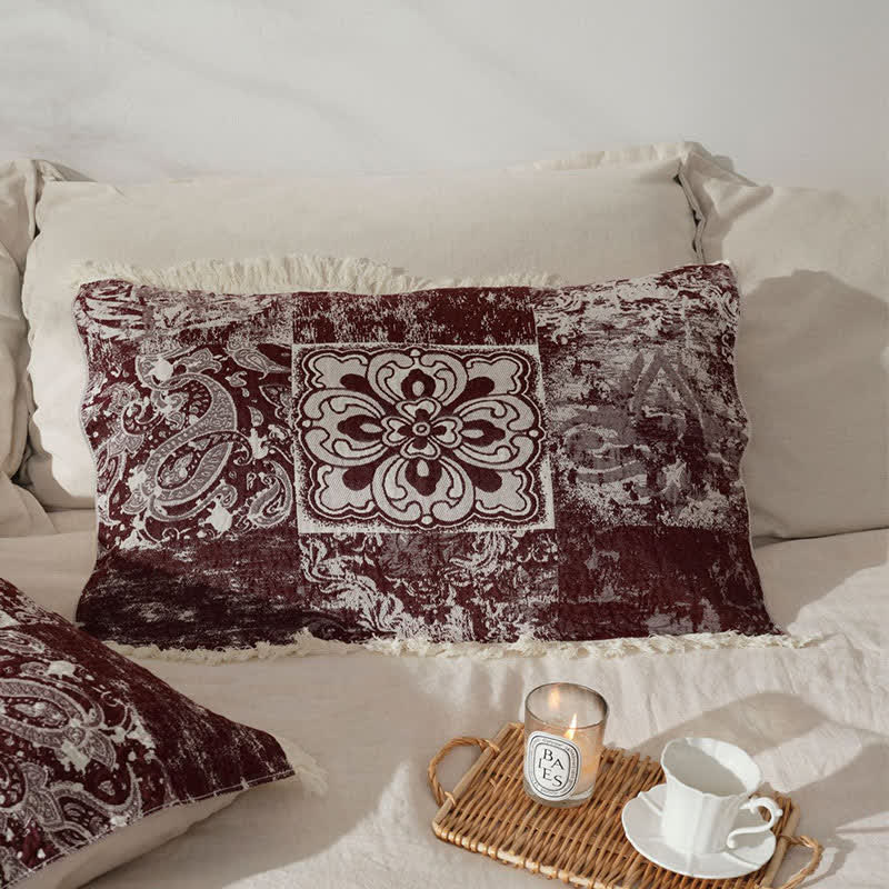 Ethnic Style Quilt | 100% Cotton Gauze with Tassels | Full/Queen Size Options