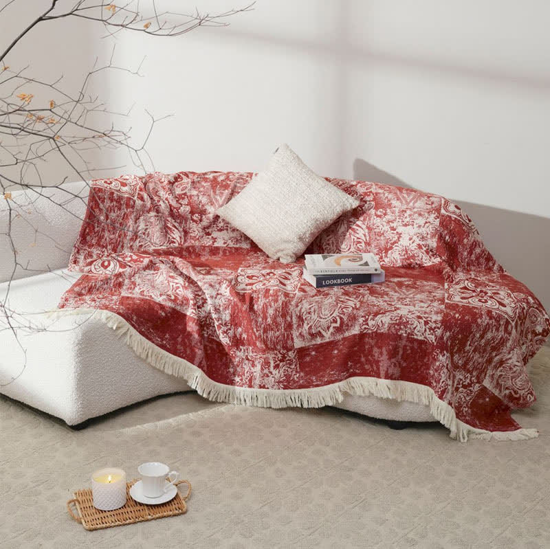 Ethnic Style Quilt | 100% Cotton Gauze with Tassels | Full/Queen Size Options