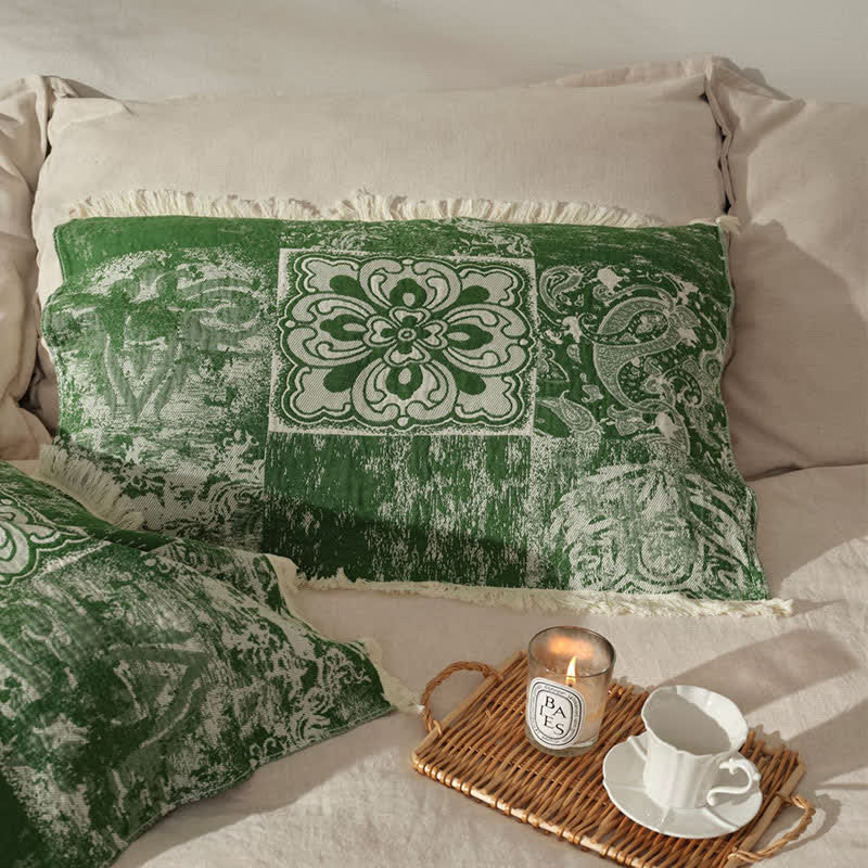 Ethnic Style Quilt | 100% Cotton Gauze with Tassels | Full/Queen Size Options
