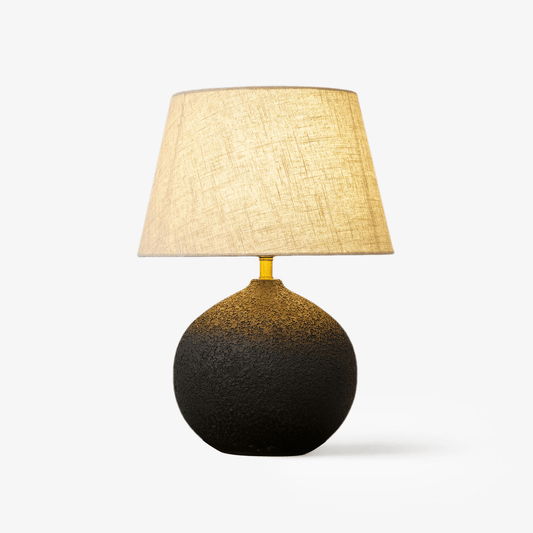 Table Lamp | Ceramic Base | Black-to-Brown Gradient