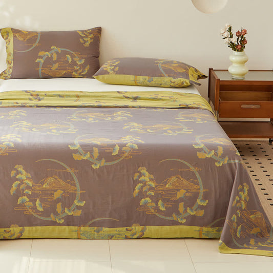 Reversible Cotton Coverlet | Jacquard Design | Multiple Sizes Available