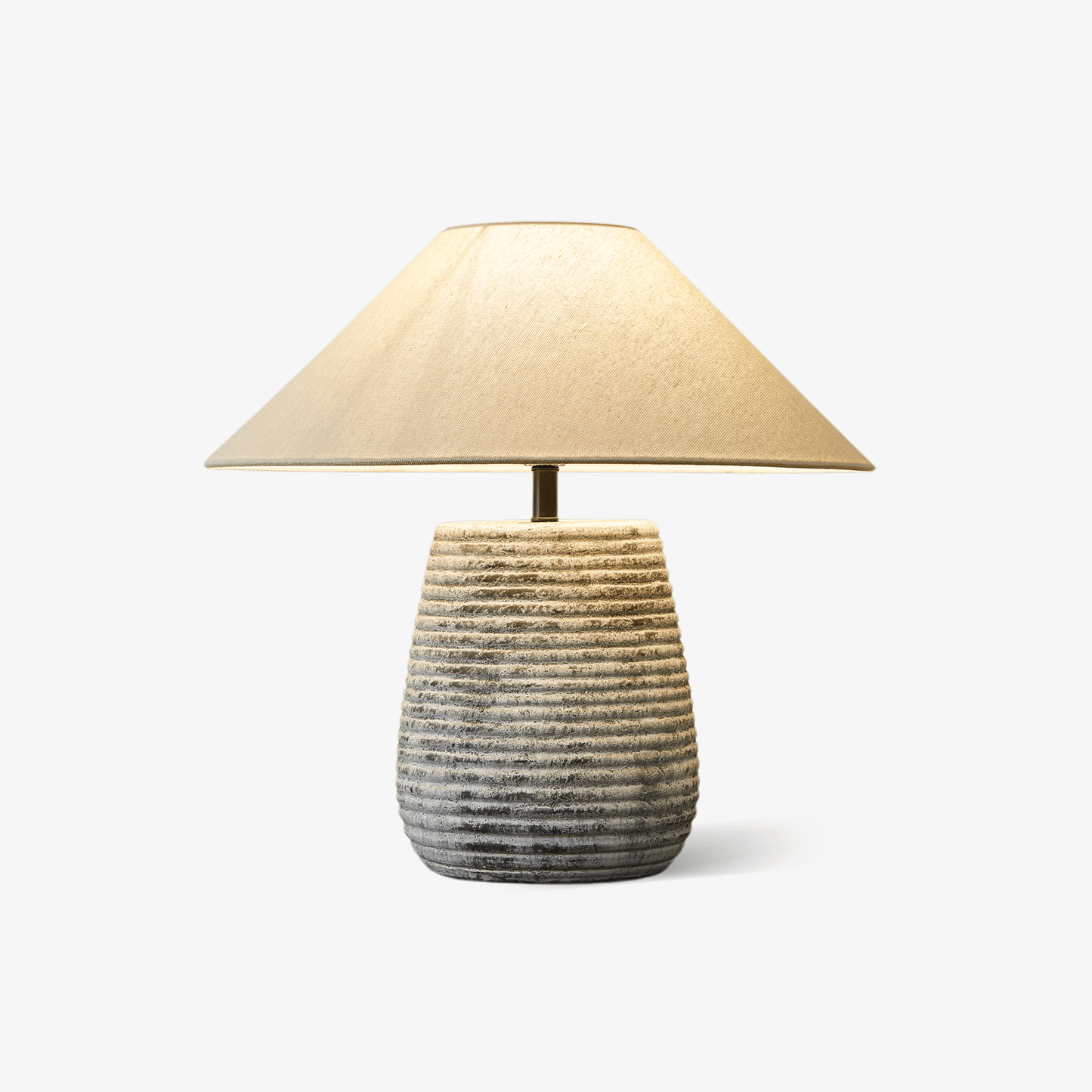 Callisto Table Lamp | Ceramic | Grey Shade