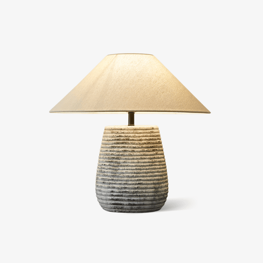 Callisto Table Lamp | Ceramic | Grey Shade