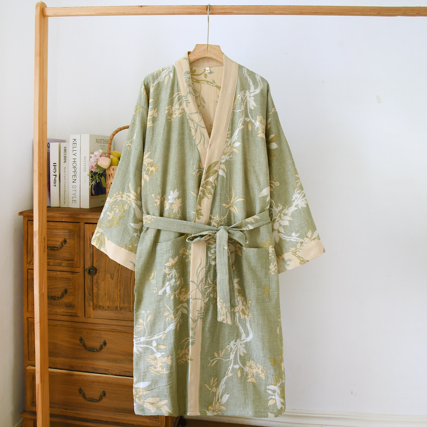 Cotton Bathrobe | Double-Layer Gauze | Soft and Breathable