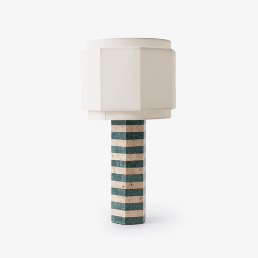 Modari Table Lamp | Stone & Marble | Green & White